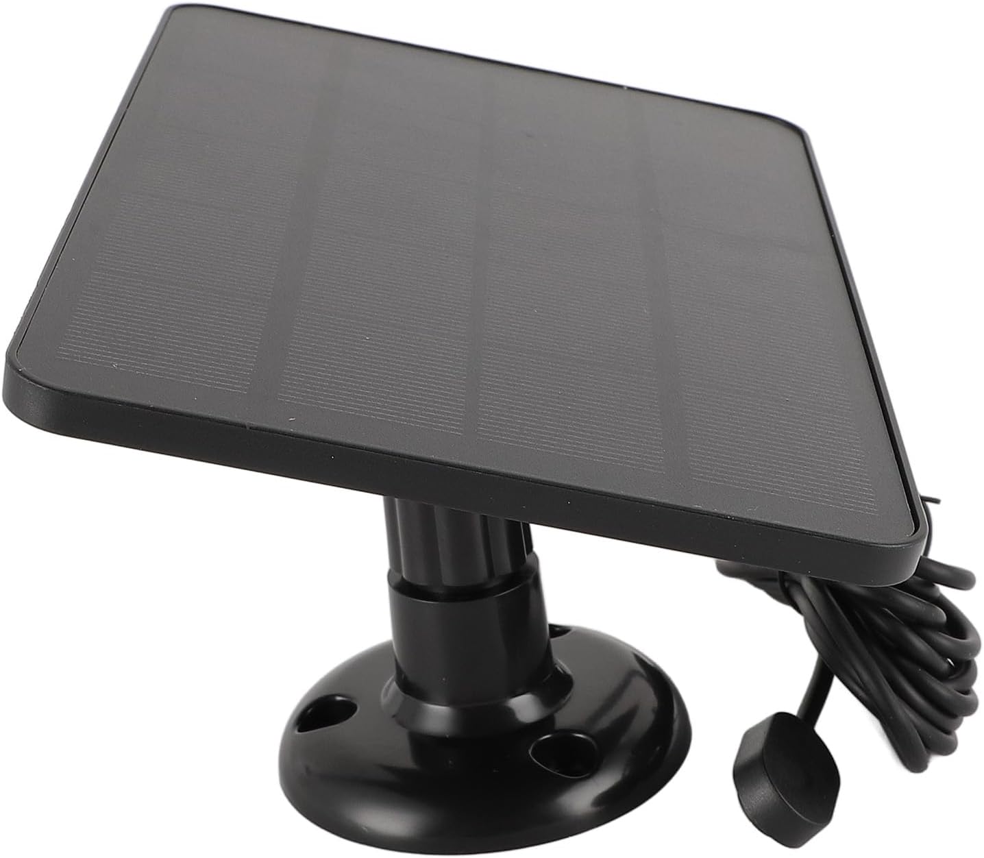 Outdoor Camera Solar Panel, Easy Install High Efficiency Security Camera Solar Panel 4W 5V for Camera (Black)