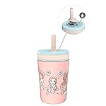 Zak Designs Disney Princess Kelso Toddler Cups For Travel or At Home, 12oz Vacuum Insulated Stainless Steel Sippy Cup With Leak-Proof Design For Kids (Ariel, Belle, Cinderella, Mulan, Tiana)