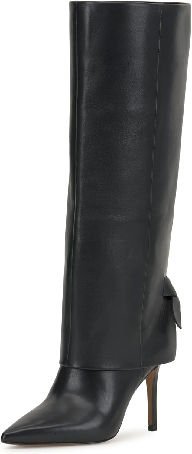 Pre-owned Vince Camuto Women's Kammitie Knee High Boot Fashion In Black