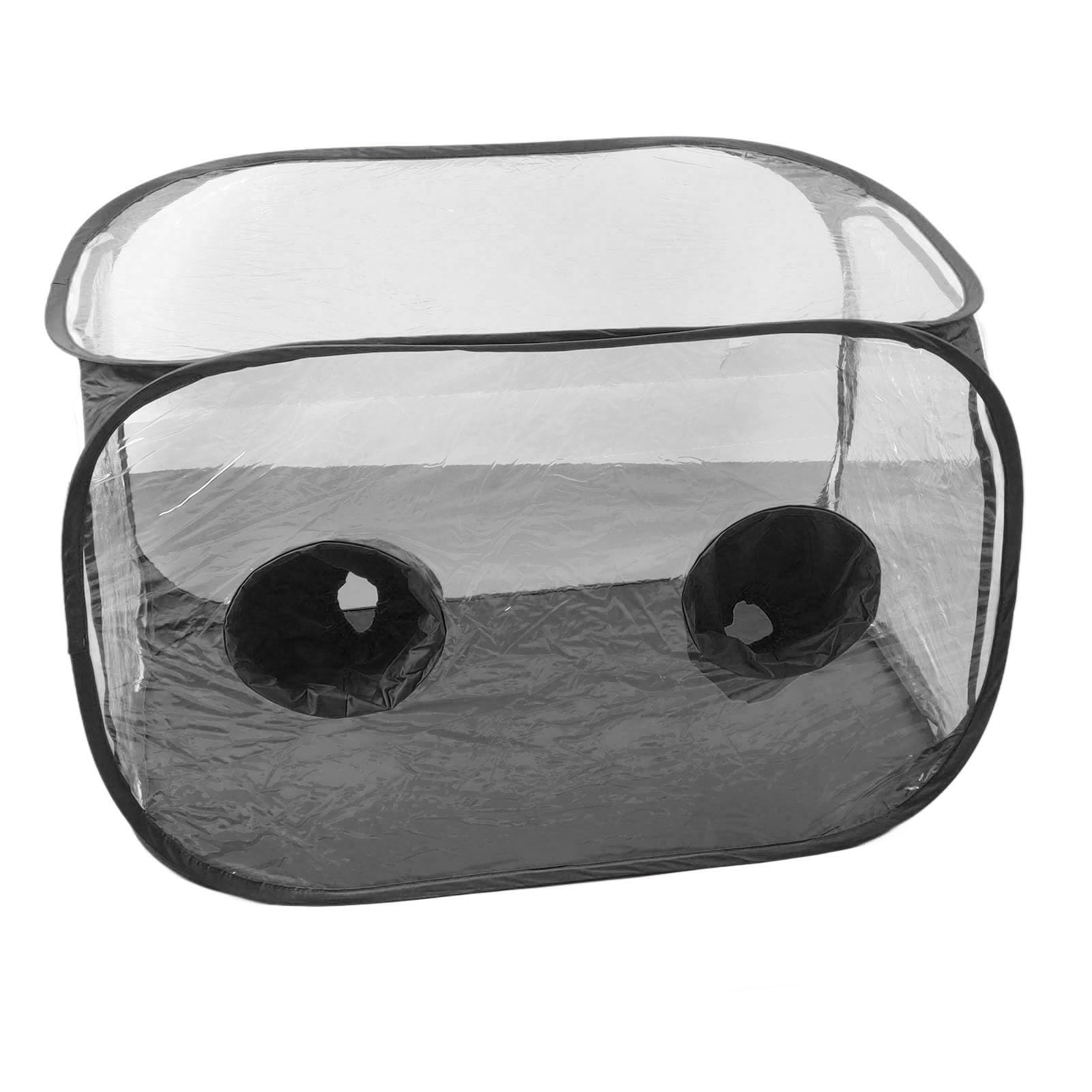 Cocoarm Boîte à Air Fixe pour Culture de Champignons, Kit de Tente de Culture de Champignons Pliable Portable en PVC avec 2 Bouches d'aération et Fermeture éclair, Récipient à Pop-up pour la à