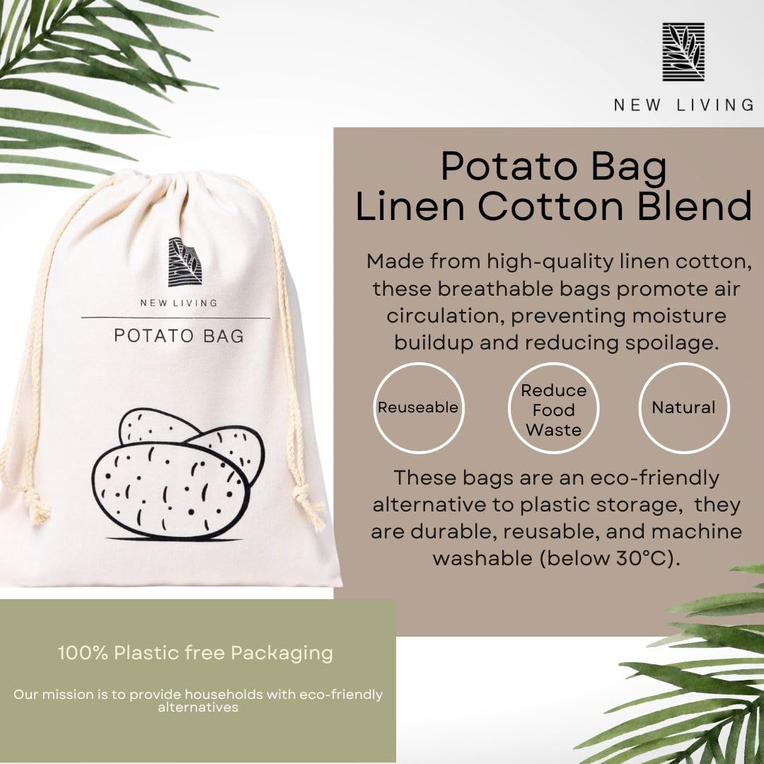 New Living - Confezione da 2 sacchetti per patate