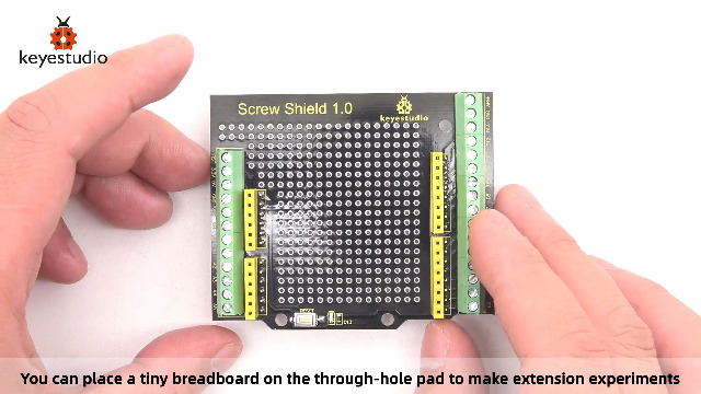 Proto Screw Shield mit Schraubklemmen für UNO und MEGA2560 Prototyping- Erweiterungsplatine für Mikrocontroller-Boards Proto Screw Shield mit Schraubklemmen für UNO und MEGA2560 Prototyping- Erweiterungsplatine für Mikrocontroller-Boards
