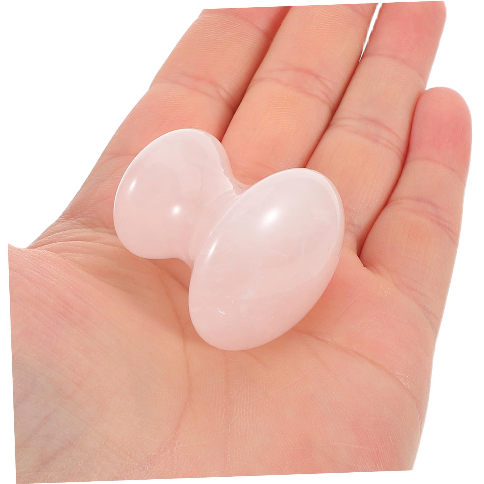 KOMBIUDA 3pezzi Rullo in Pietra Preziosa per Massaggio Facciale Strumento Gua Sha Forma di Fungo in Cristallo per Massaggio del Viso Adatto per Spa Salone di Bellezza e Uso Quotidiano