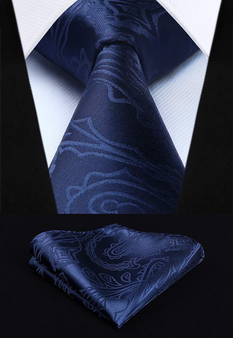 Enlision Chaleco y corbata floral jacquard paisley para hombre y traje de chaleco cuadrado
