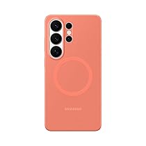 Samsung Silicone Magnet Case cover magnetica colorata in silicone con tecnologia Magnetic Power Profile Galaxy S26 Ultra, Coral Red