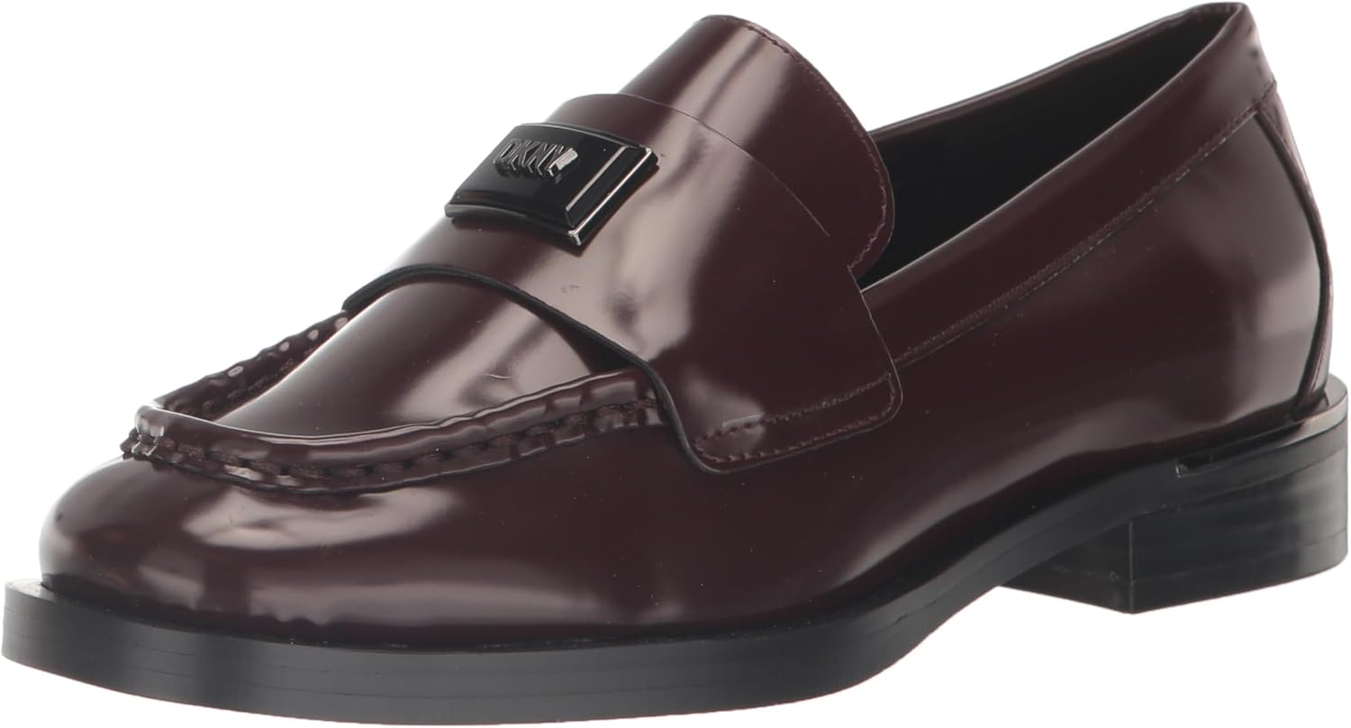 DKNY Women's Casual Everyday Bretny-Loafer Mule, Bordeaux, 9.5