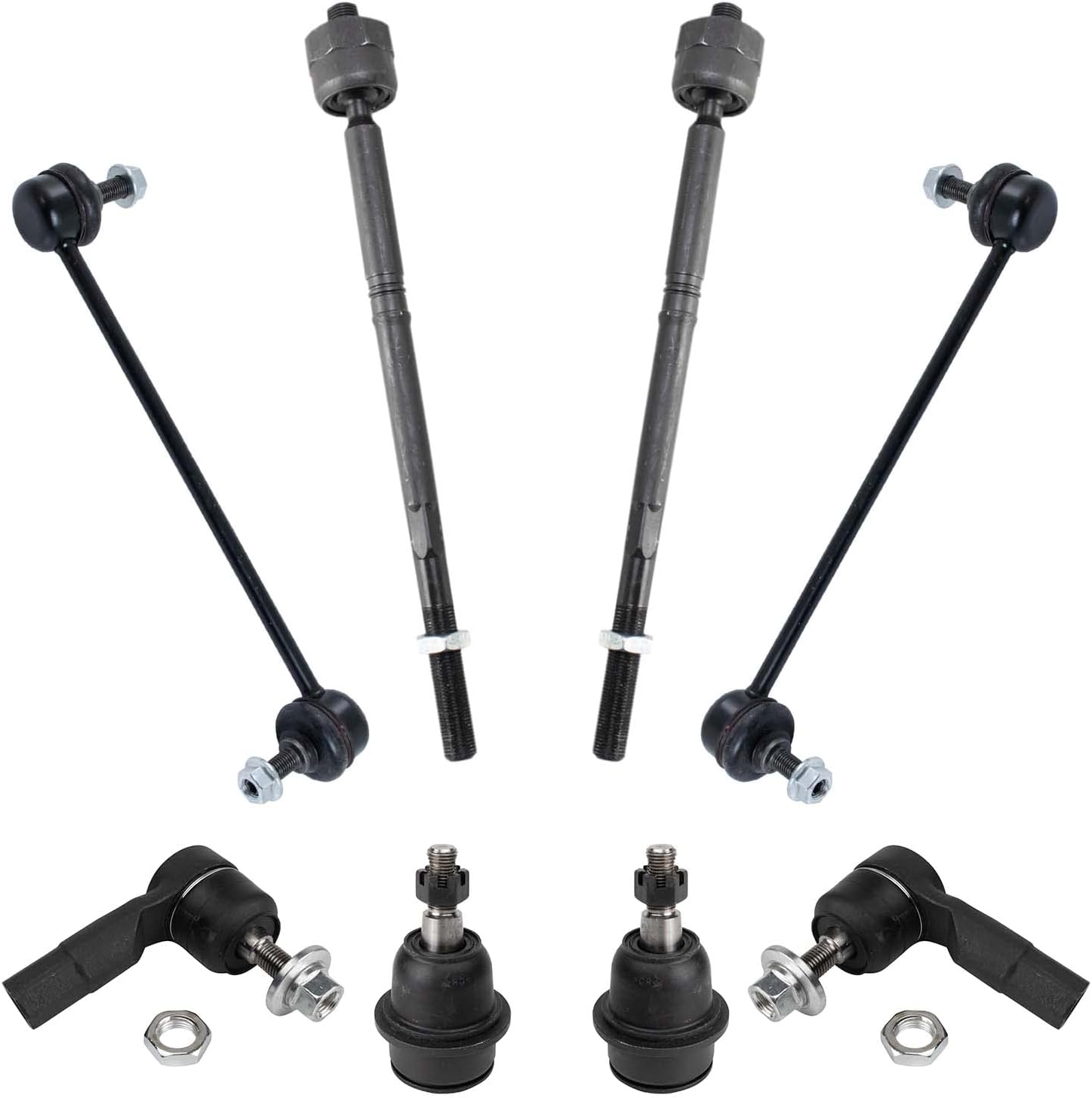 TRQ Front Steering & Suspension Kit for 2014-2018 Jeep Cherokee