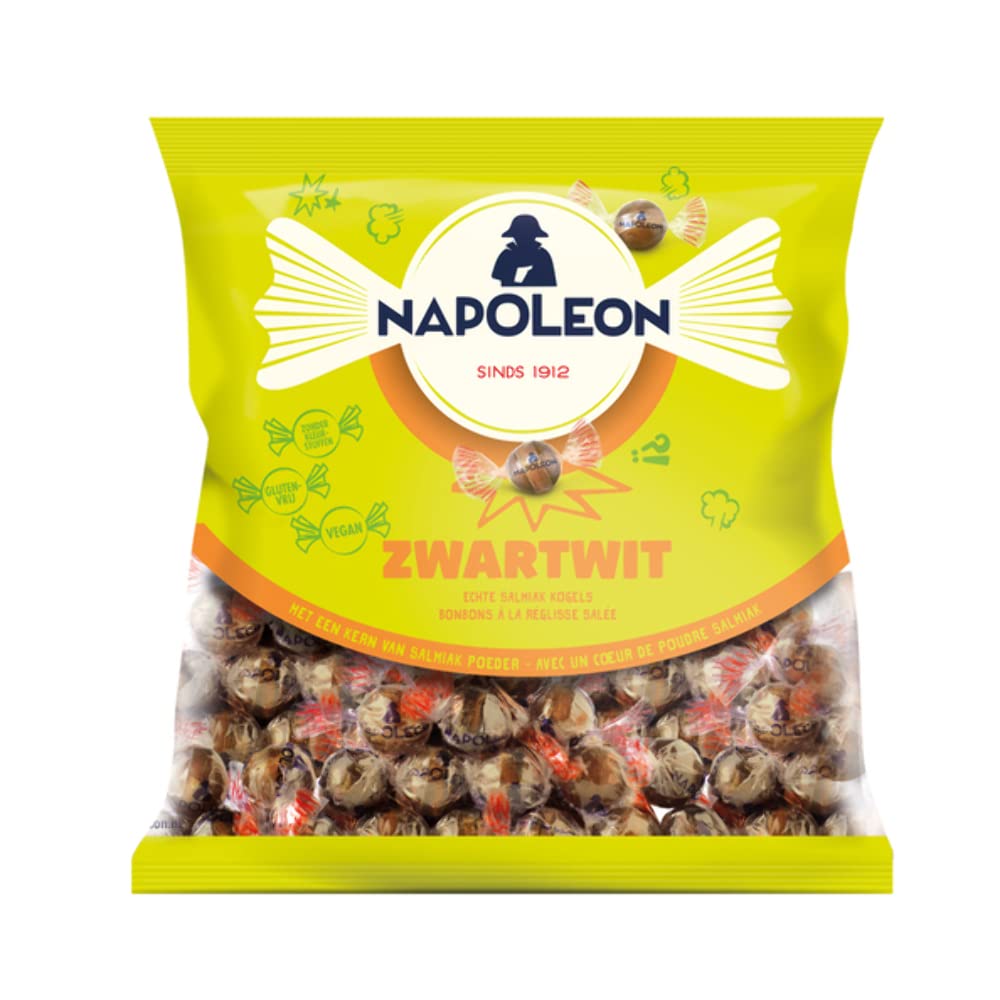 Napoleon Bonbons | Schwarz Und Weiß (5 Kg) | Bonbon Napoleon | Napoleon Frucht Bonbons | 1 Pack | 5000 Gram Total
