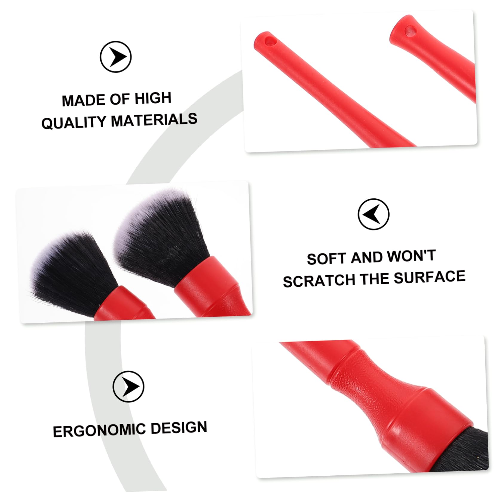 Gatuida 6stücke Ultraweiche Detailbürsten Für Ergonomisches Design Schonende Reinigung Für Innenräume Lüftungsschlitze Und Empfindliche Oberflächen Langlebig Und Kratzfrei Für
