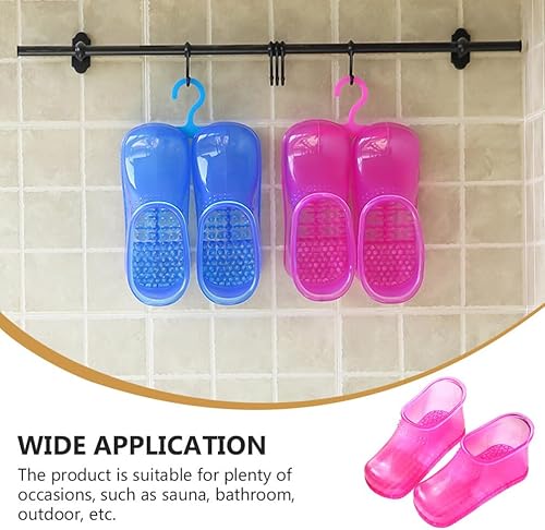 Miniatura 8 de minkissy 1 par de zapatos de baño de pies Masajeadores de Pies Spa Bath Foot Scrubber Zapatos de baño de masaje Botas de baño de baño Botas de baño