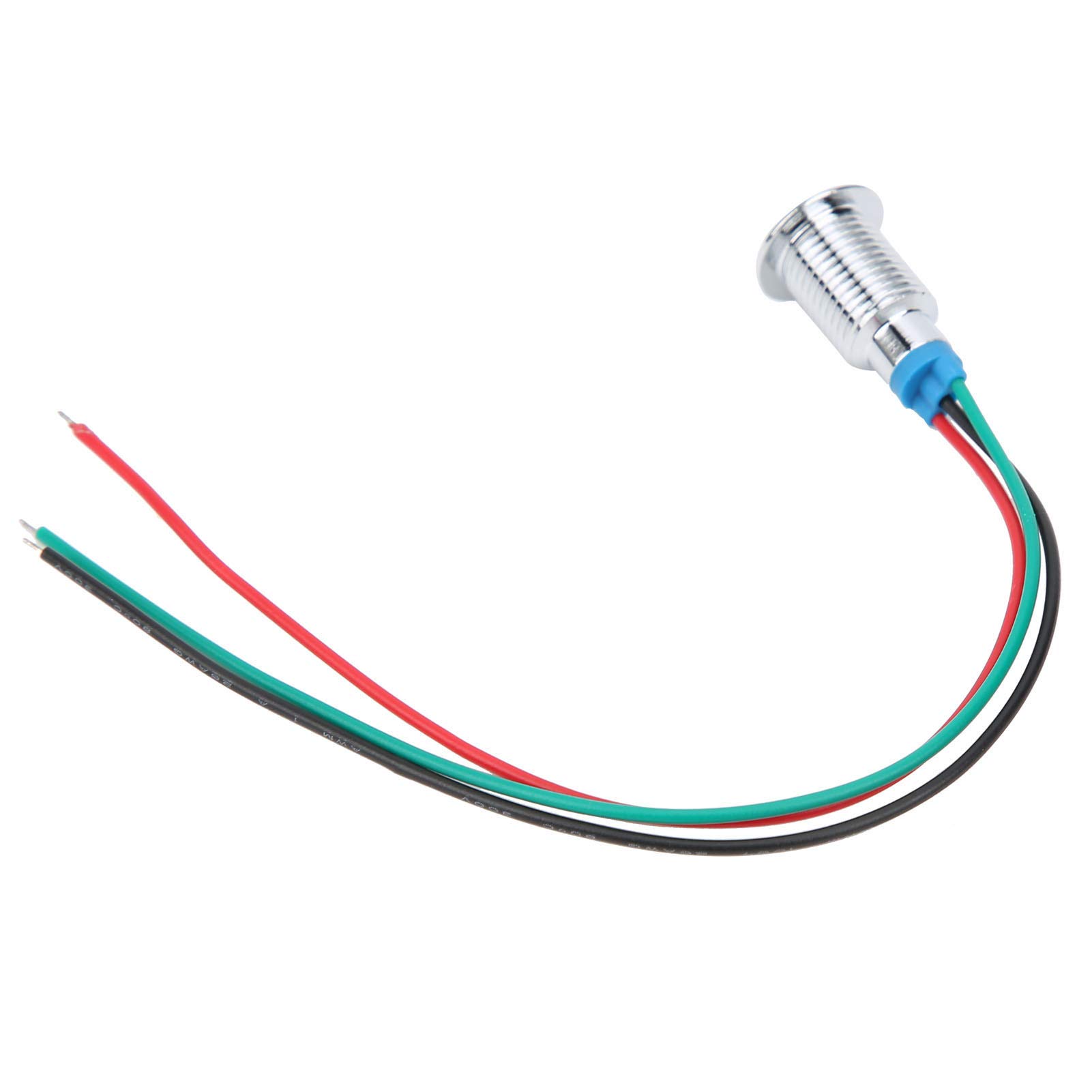 4 LED Rotondi Bicolore Precablati - 10mm 12-24V Anodo Comune - Impermeabili IP67 Per Auto E Industriale - Foto 9