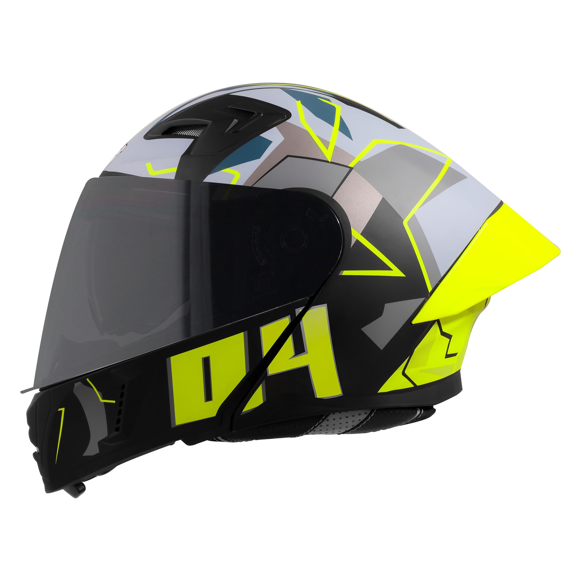 Steelbird SBA-20 04 ISI Certified Flip-Up Graphic Helmet for Men with Inner Chrome Sun Shield-picture-23