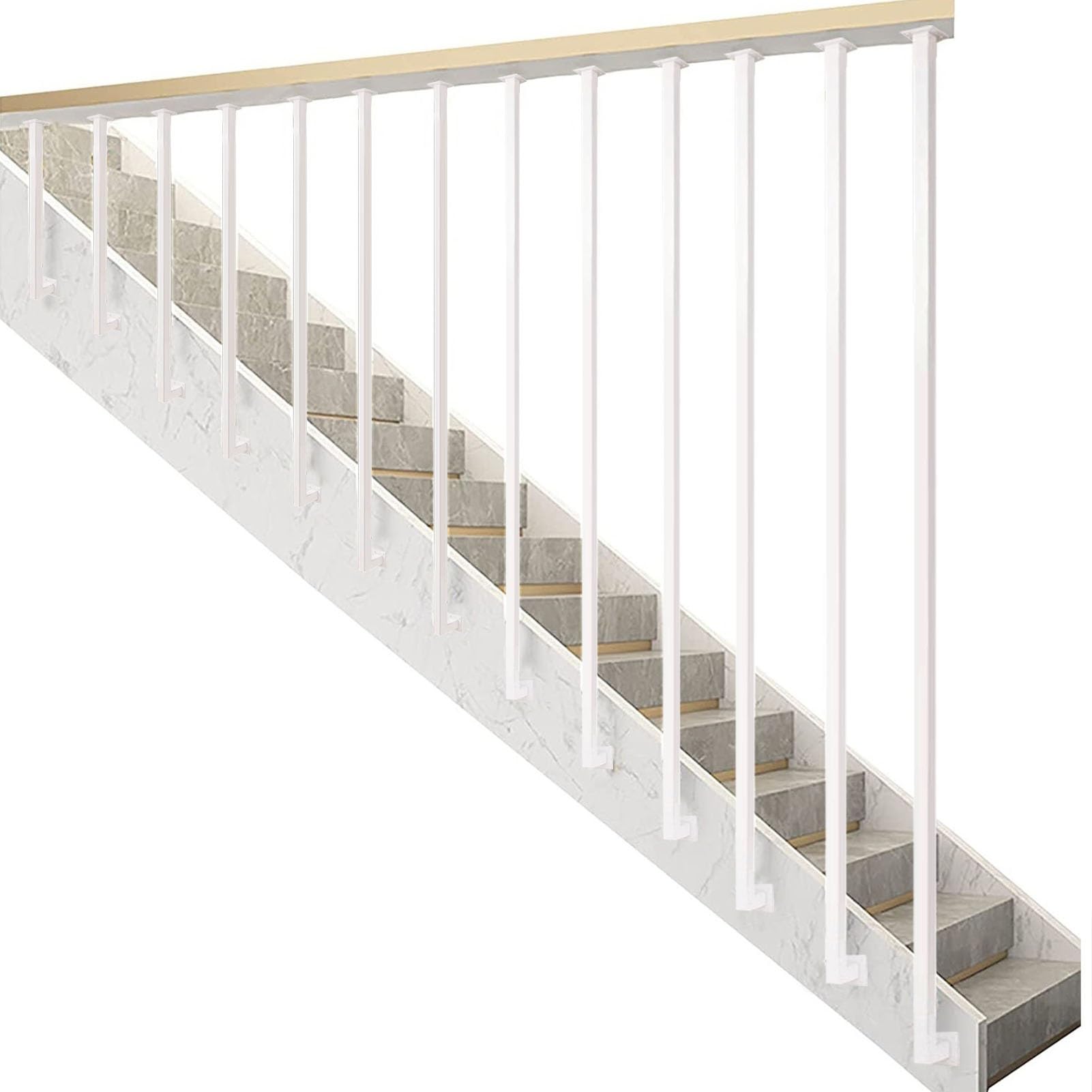 Garde-corps d'escalier en métal galvanisé en L pour éviter les chutes