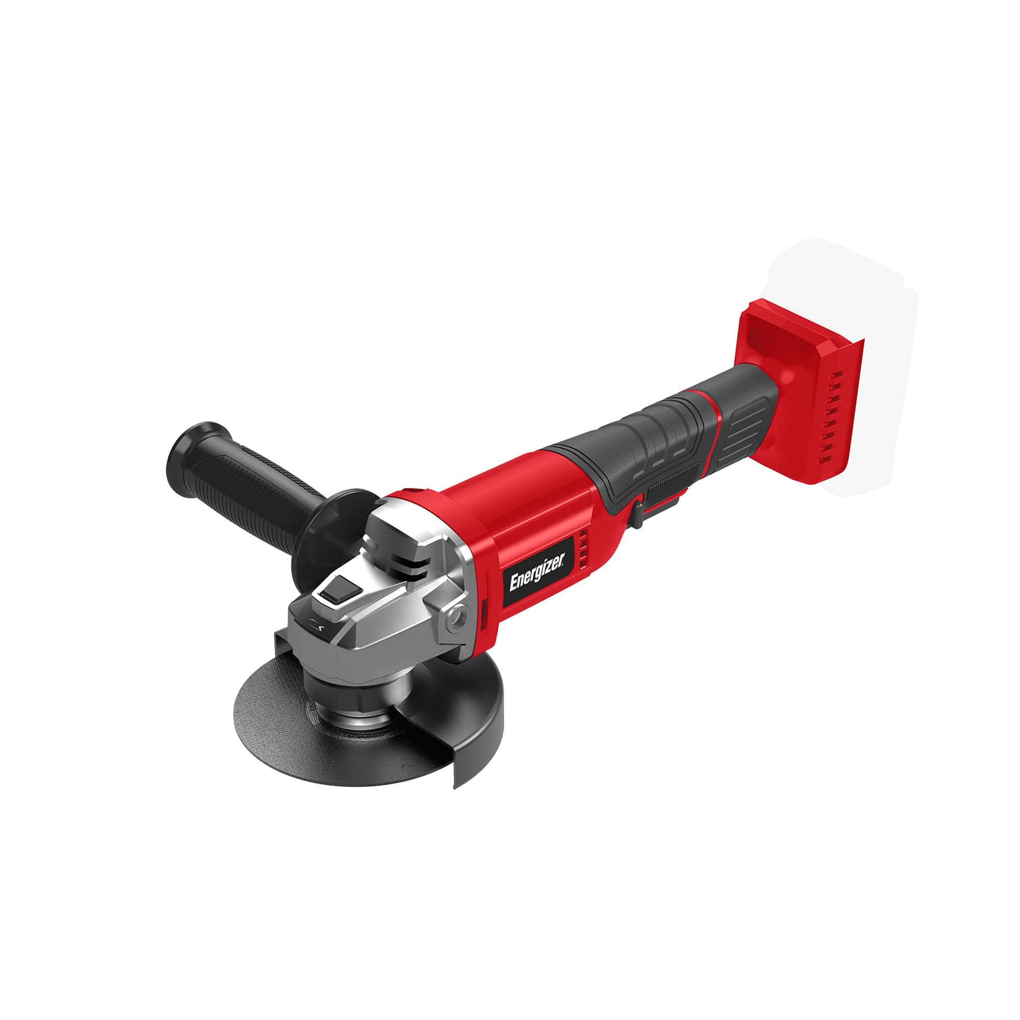 Energizer Smerigliatrice angolare senza fili 20 V – 8000 RPM, disco 125 mm, alloggiamento di protezione, interruttore di sicurezza, batteria 20 V e caricatore inclusi
