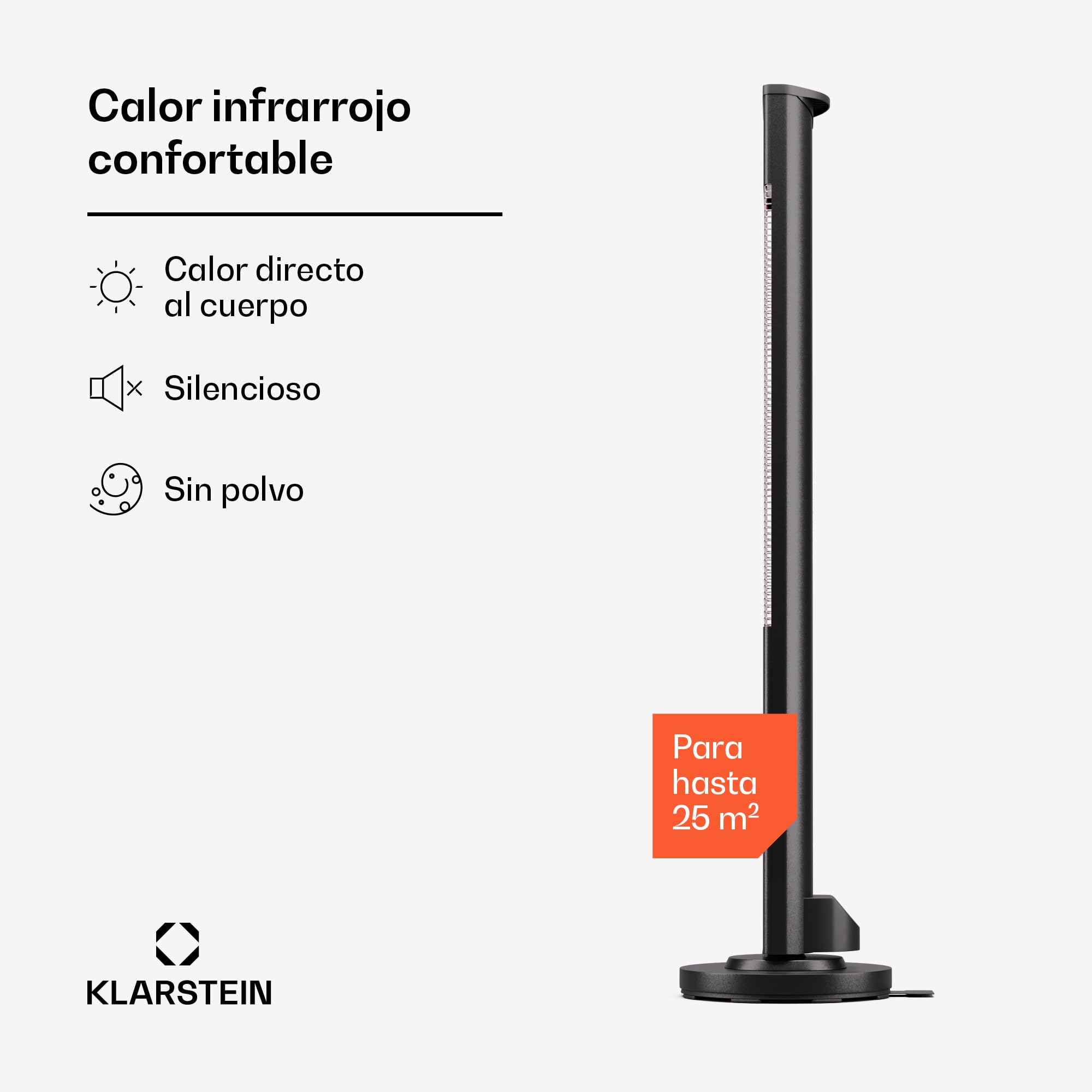 Blumfeldt Calefactor de suelo por infrarrojos, calefactor eléctrico de 3000 W, de infrarrojos para interior y exterior, IR con protección antivuelco y mando a distancia, eficaz eléctrico