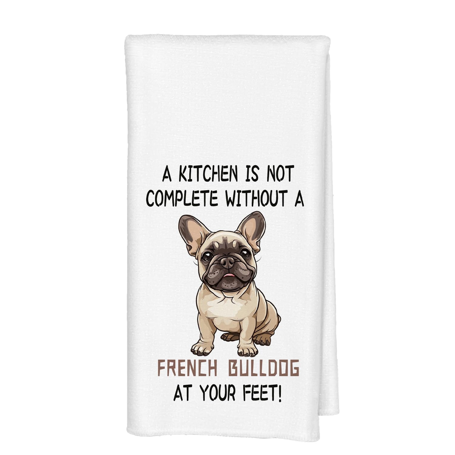 French Bulldog Gifts Kitchen Towels, French Bulldog Gifts for Women, French Bulldog Decor Hand Towels, Frenchie Gifts for Women Dish Towels Tea Towels for Kitchen, Dog Kitchen Decor, 16x24 Inches