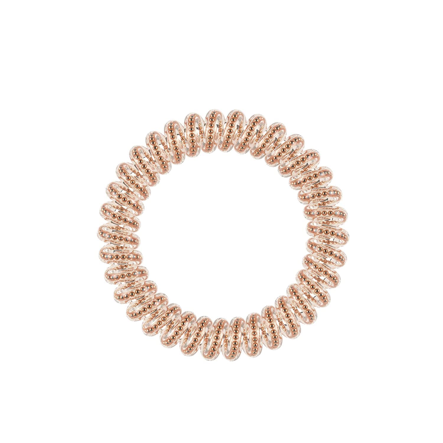 invisibobble Slim Hair Scrunchie Bronze, 3 x Thin Bronze Hair Bobbles for Girls and Women Elegant Look & Strong Hold - Image 2