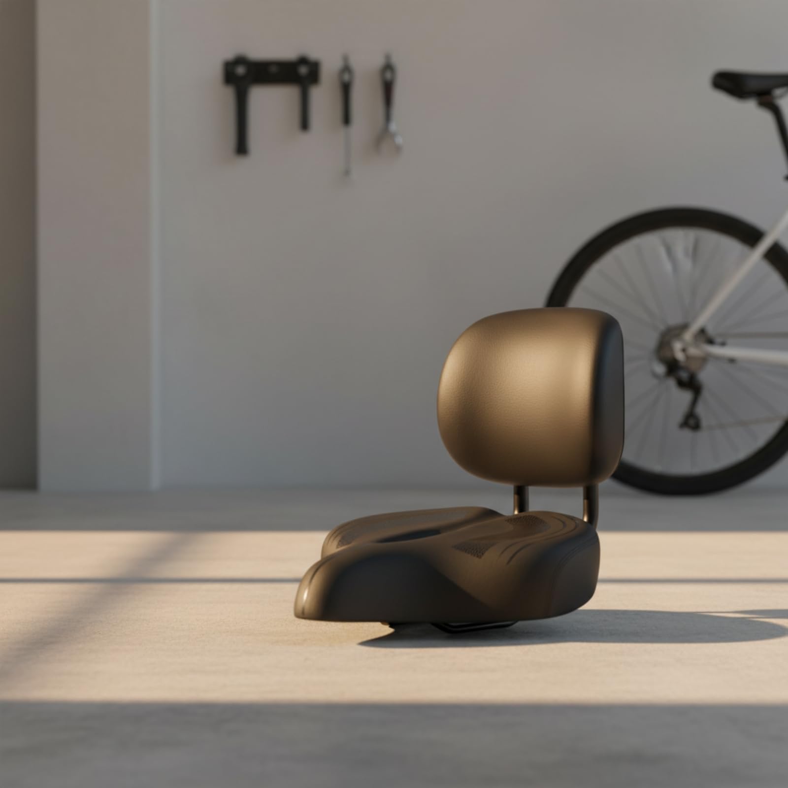Sedile per Bici con Schienale Ergonomica | Seduta Ampia e Spessa, Imbottito, Seggiolino per Bici con Schienale Elettrico