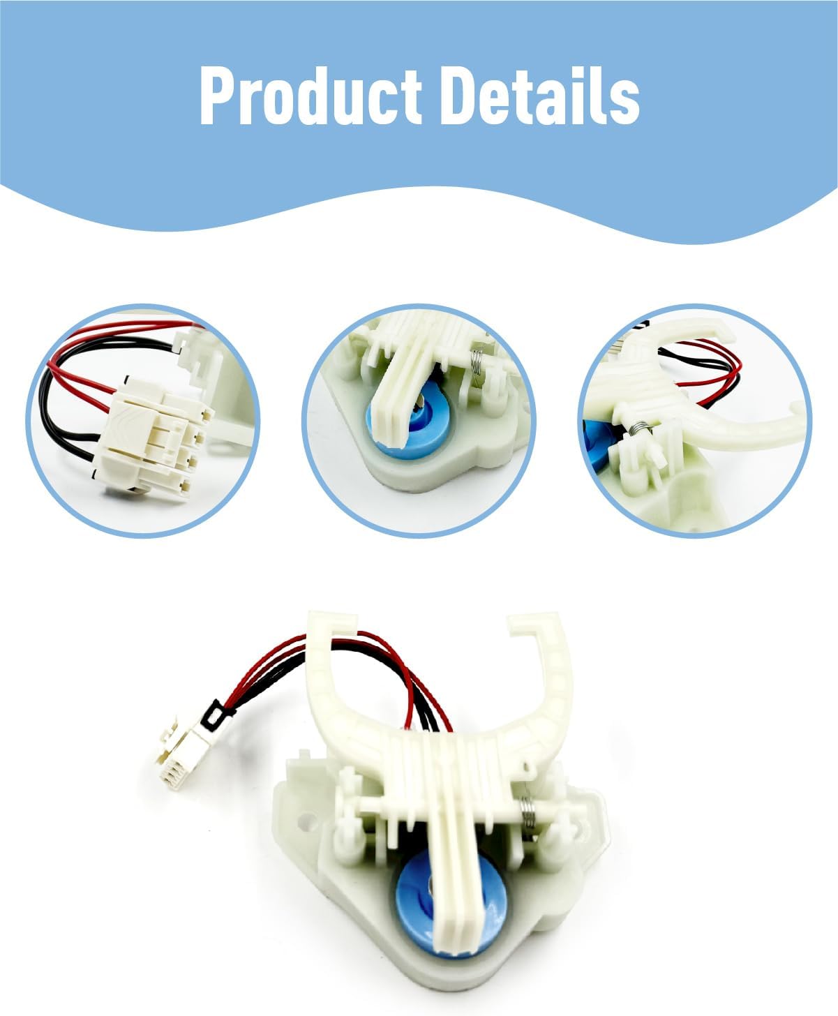 2025 Upgraded WH03X30517 Washer Shift Actuator Fit for GE & Hotpoint Washers - Compatible with Mode Shifter Actuator WH01X27538, Washer Drive Belt WH05X24185, and Washing Machine Clutch & Spring