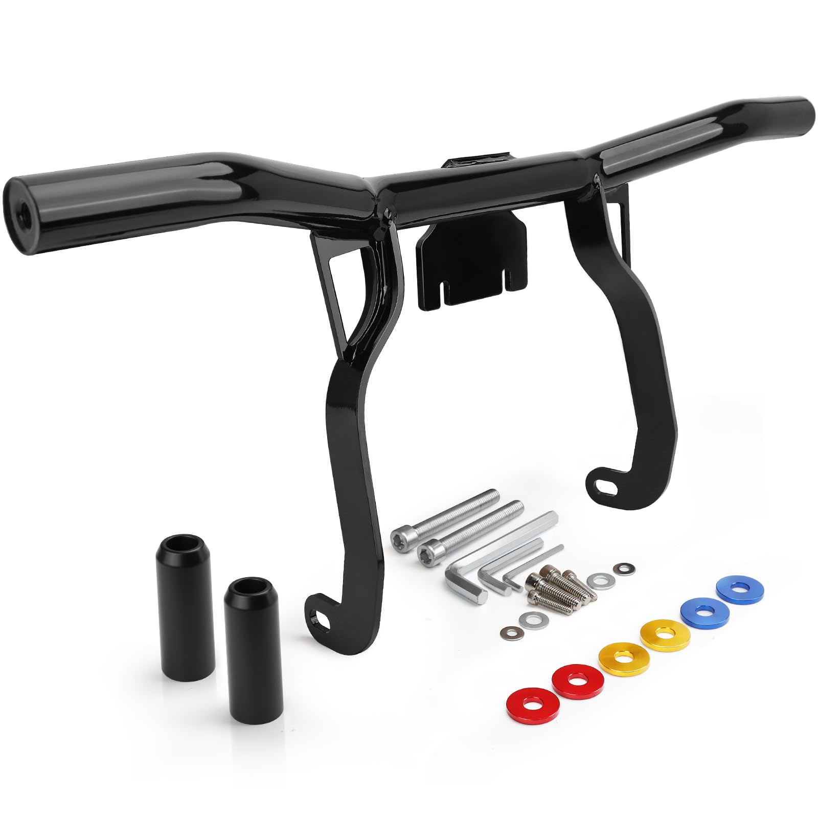 Sponsored Ad - 2009-2013 Touring Front Engine Guard Crash Bar Flat Out Bar Compatible with Harley Davidson Street Glide Road Glide Road King Electra Glide Trike Glide Black Motorcycle Bumper