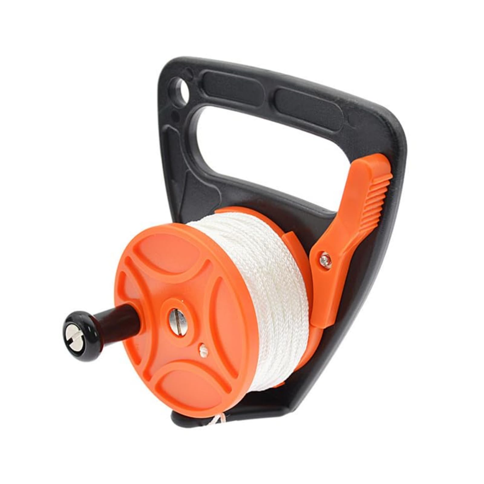 JT-HLM Scuba Dive Reel with Thumb Stopper High Visibility Line Diving Reel Finger Spool for Safety Diving Snorkeling (ORANGE)