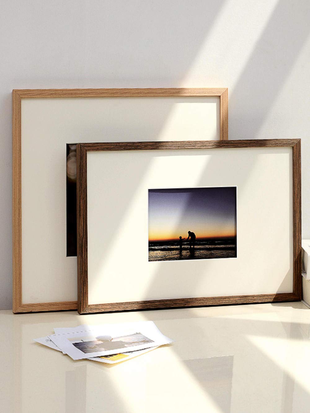 Fotorahmen Wohnkultur Bilderrahmen Easy To Install Wall 26.5X38cm Brown