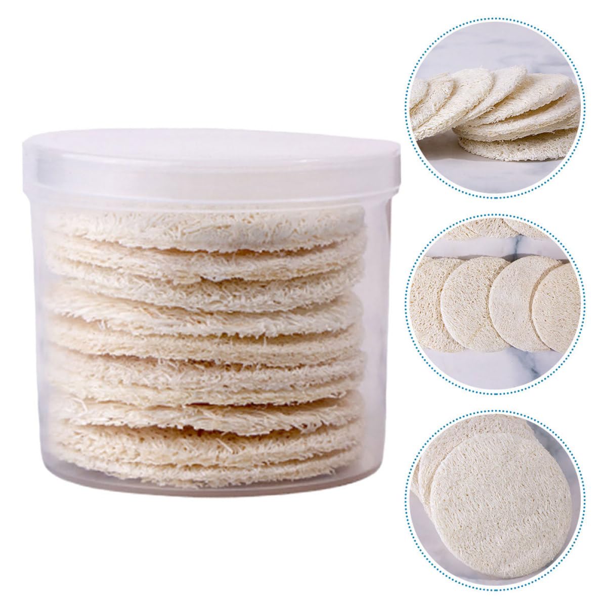 GALPADA 3sets 10pcs Reusable Makeup for Facial Cleansing Deep Clean Skin Removes Makeup Cosmetics and Sunscreen Suitable for All Skin 10pcs*3