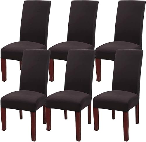 Vista 89 de YISUN Fundas para sillas de comedor, fundas elásticas de elastano para asiento de silla, extraíbles y lavables, fundas protectoras para sillas