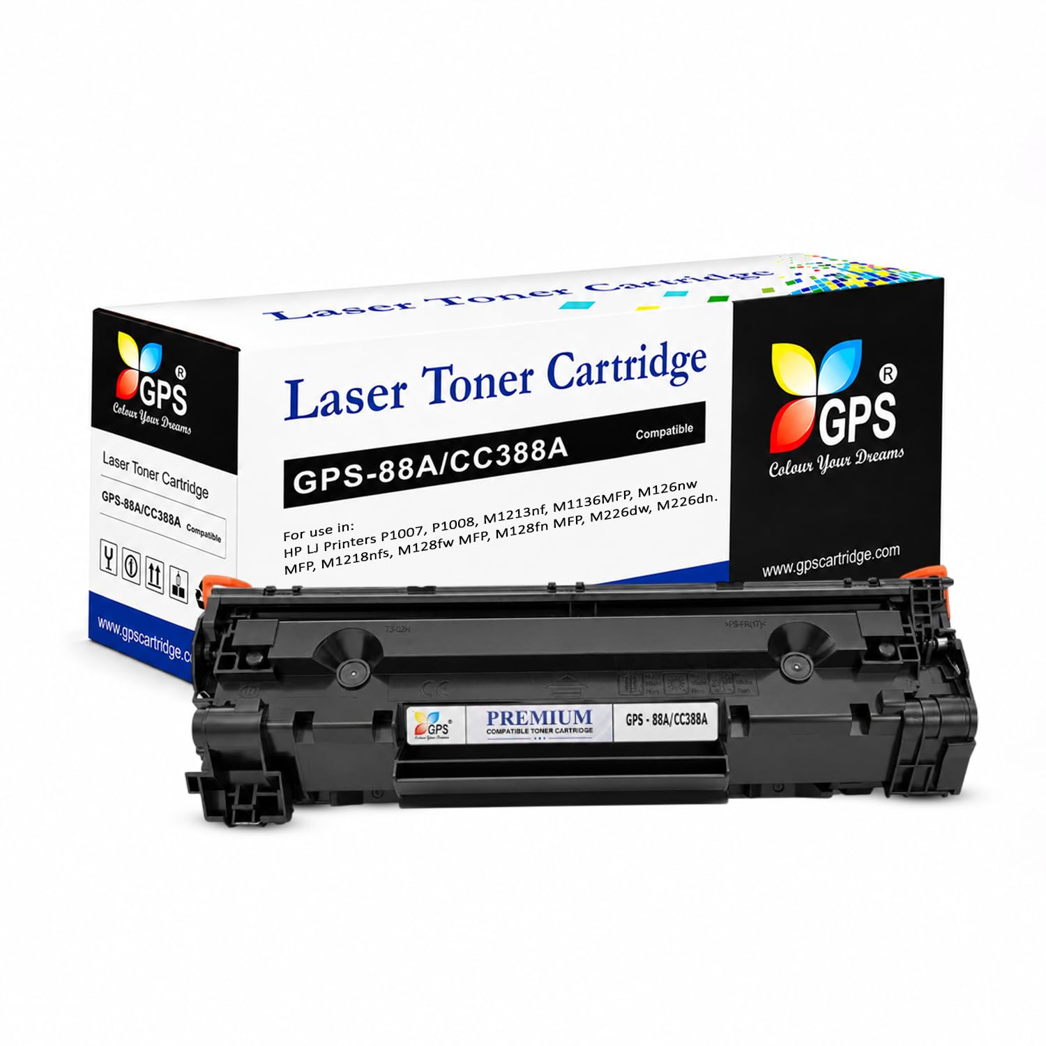 GPS Colour Your Dreams 88A for HP CC388A Toner Cartridge for HP Laserjet P1007, P1008,M1213nf, M1136MFP, M126nw MFP, M1218nfs, M128fw MFP, M128fn MFP, M226dw, M226dn-image-27