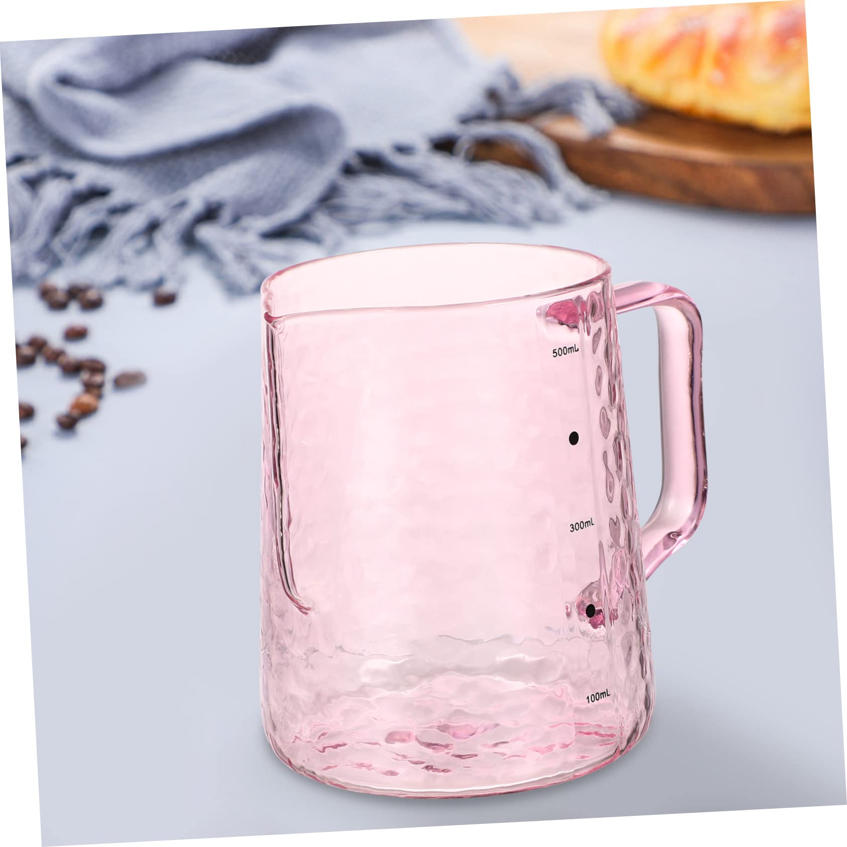 HEMOTON 1 Pc Pentola Mini Caraffa Per Crema Piccolo Terrario Bicchierini Da Caffè Espresso Caraffa Graduata in Brocca Di Cremiera Brocca Per Latte Art Scala Tè Freddo Bicchiere