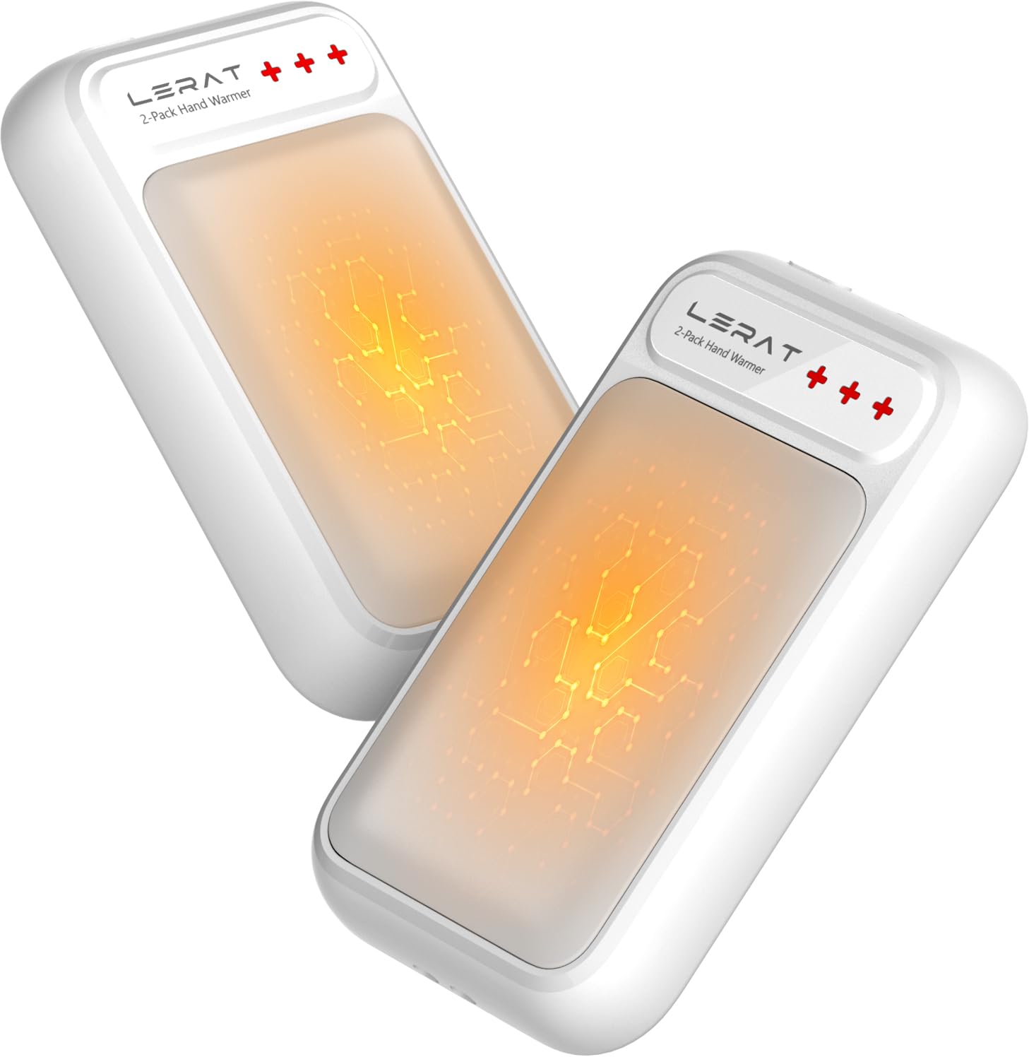 Lerat Hand Warmers Rechargeable 2 Pack, Electric Hand Warmers, Fast Heating, Portable Pocket Heater, 2 in 1 Quick Charge Hand Warmer for Outdoor Indoor, Warmer Gift for Women,Men, Golf, Camping-Grey-image-28