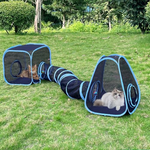 Collapsible Cat Catio with Play Ball