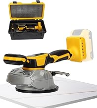 Máquina de Nivelación por Vibración de Azulejos para Batería Dewalt 20V, Herramienta de Instalación de Máquina de Vibración de Azulejos Inalámbrica 150W con Vibrador de Azulejos de 8 Velocidades, Ventosa, Pantalla Digital para Azulejos de Piso y Pared