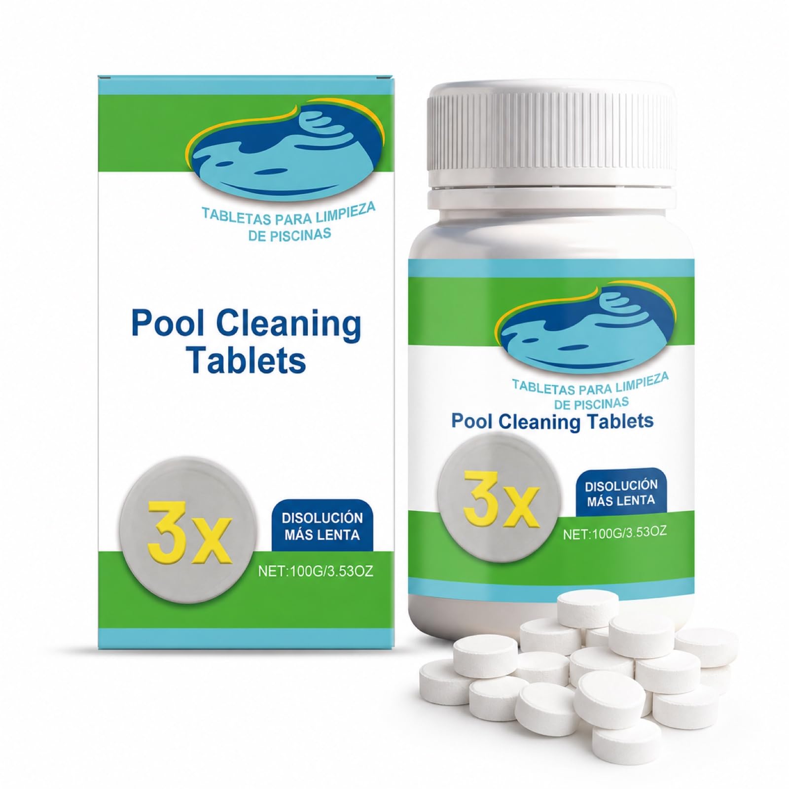 HUSQEN Chlorine Tablets for Swimming Pools and Hot Tubs