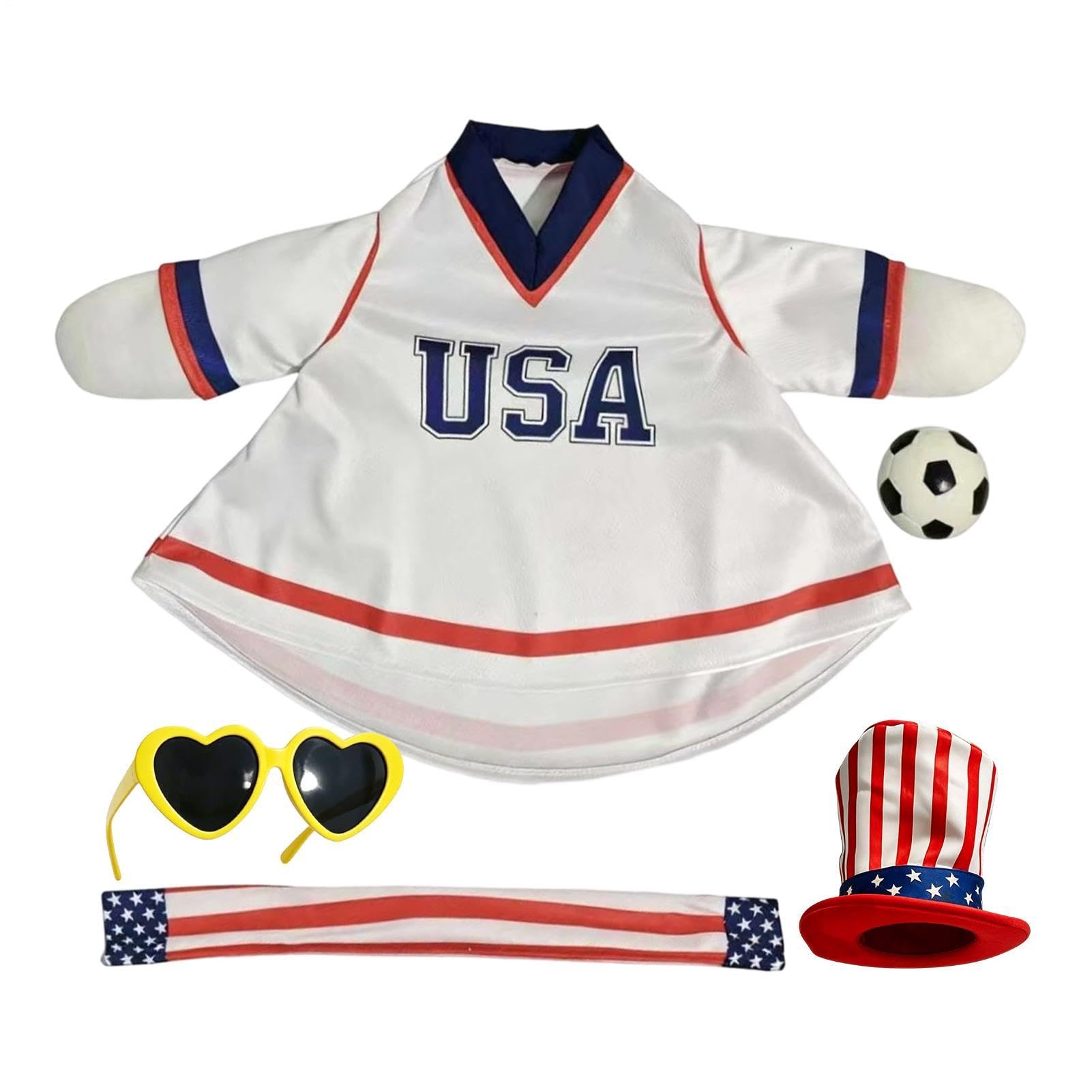 Vêtements d'oie football avec ballon et écharpe pour cour extérieure et intérieur