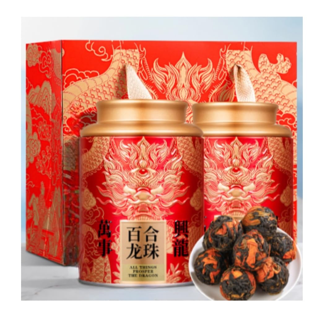 Lily Tee | Yunnan Safflower Schwarztee | Starkes Aroma | Premium Chinesischer aromatisierter Schwarztee als Geschenk
