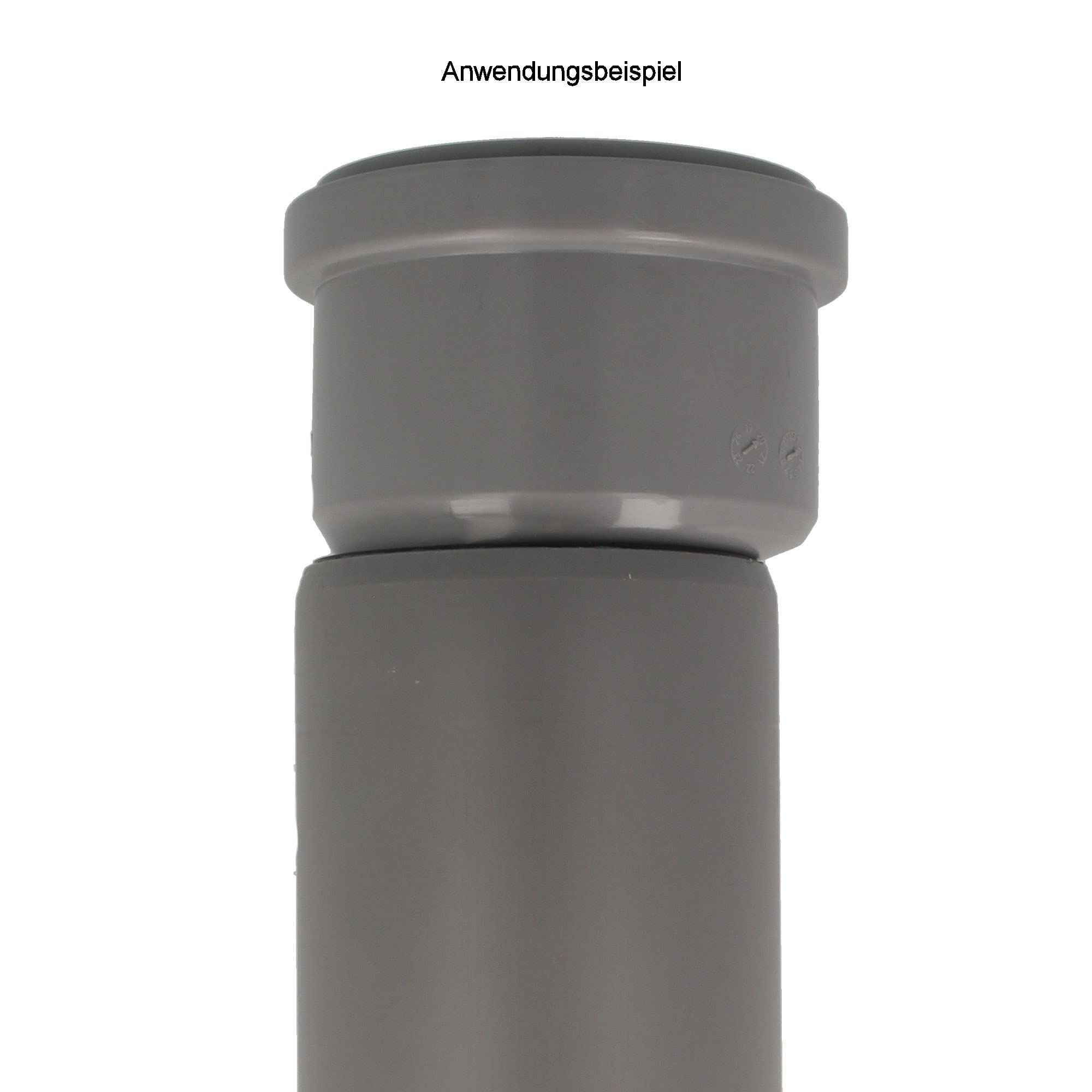 Uniwersalna mufa wtykowa Airfit-Plus DN 90/90, ekscentryczna z PP - 9090S