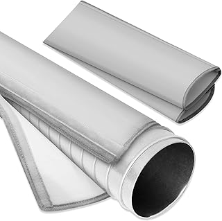 2 Packs Portable Air Conditioner Hose Cover Wrap, Gray Insulated Air Conditioner Hose Cover, Easy Installation, Air Conditioner Duct Insulation Wrap, Universal Fit 5.9 Inch Diameter Exhaust Duct Vent