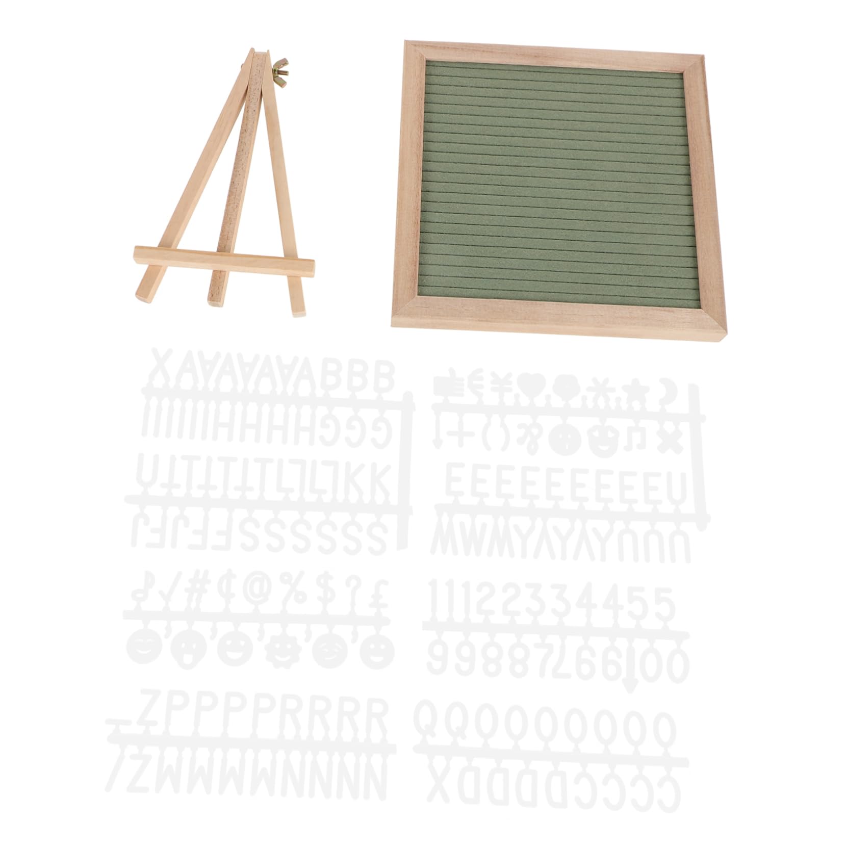 LALAFINA 1 Set Felt Alphabet Board DIY Massage Board DIY Memo Board Message Boards Letter Message Board Home Message Board Announcement Board Memo Boards Wooden Light Green