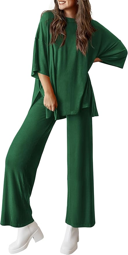 PRETTYGARDEN Two Piece Sets For Women Summer Fashion Lounge Matching Set 2025 Travel Vacation Airport Outfits Clothing