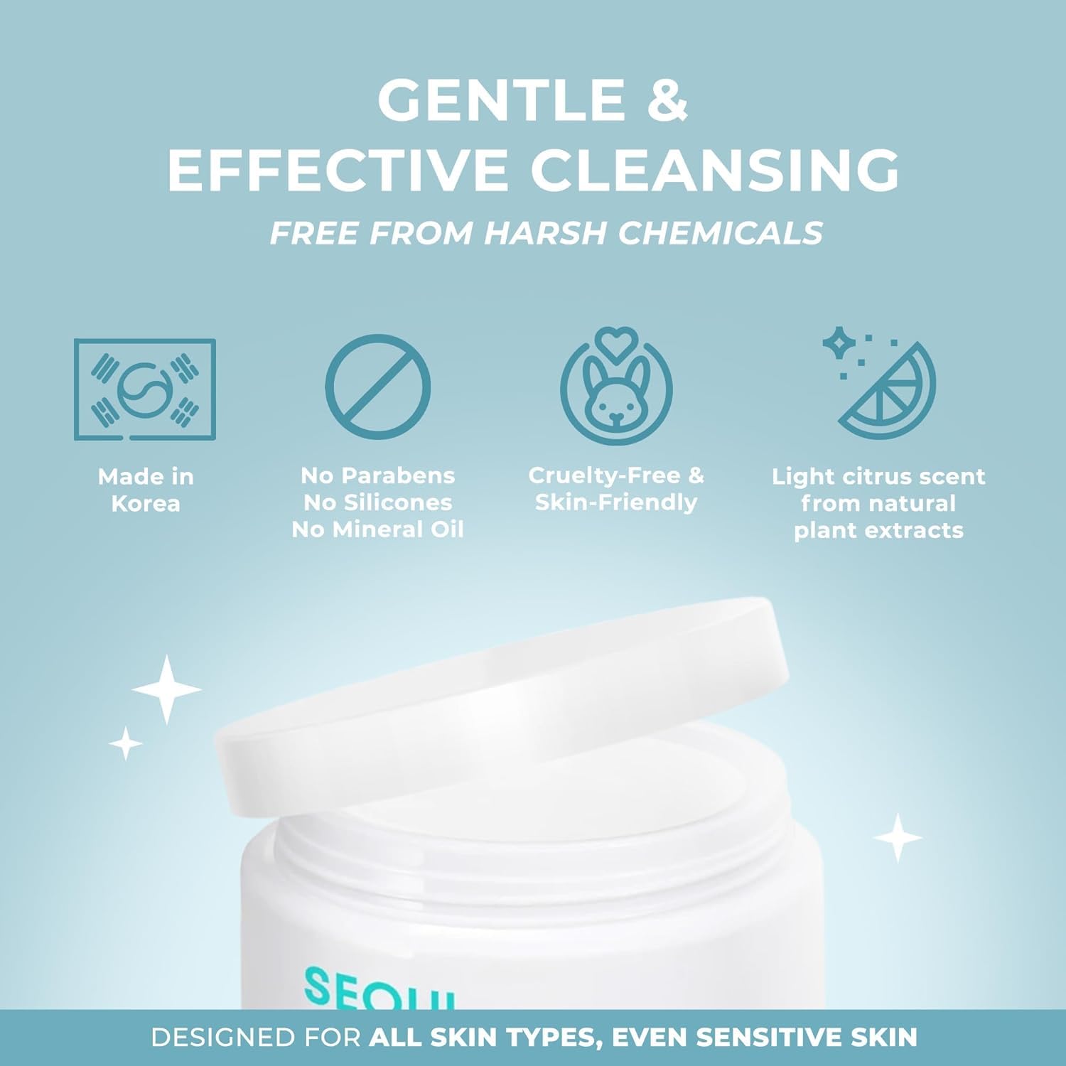 The Beauty Spy Seoul Cleansing Balm-To-Oil Make Up Remover | 3-in-1 Koream Face Cleanser, Makeup Remover & Moisturizing Balm | Ginseng, Green Tea & Peptides | Safe on Skin (100ml)