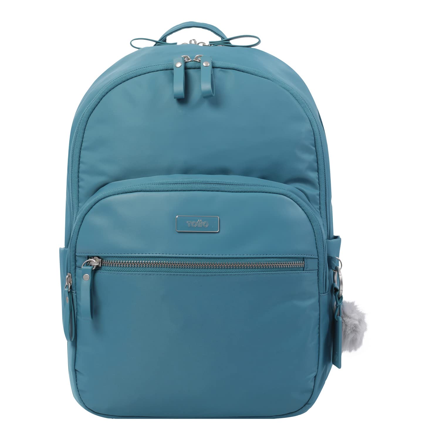 Totto, Mochila mujer para portátil 13 color azul-Adelaide 3 Unisex adulto, Normal