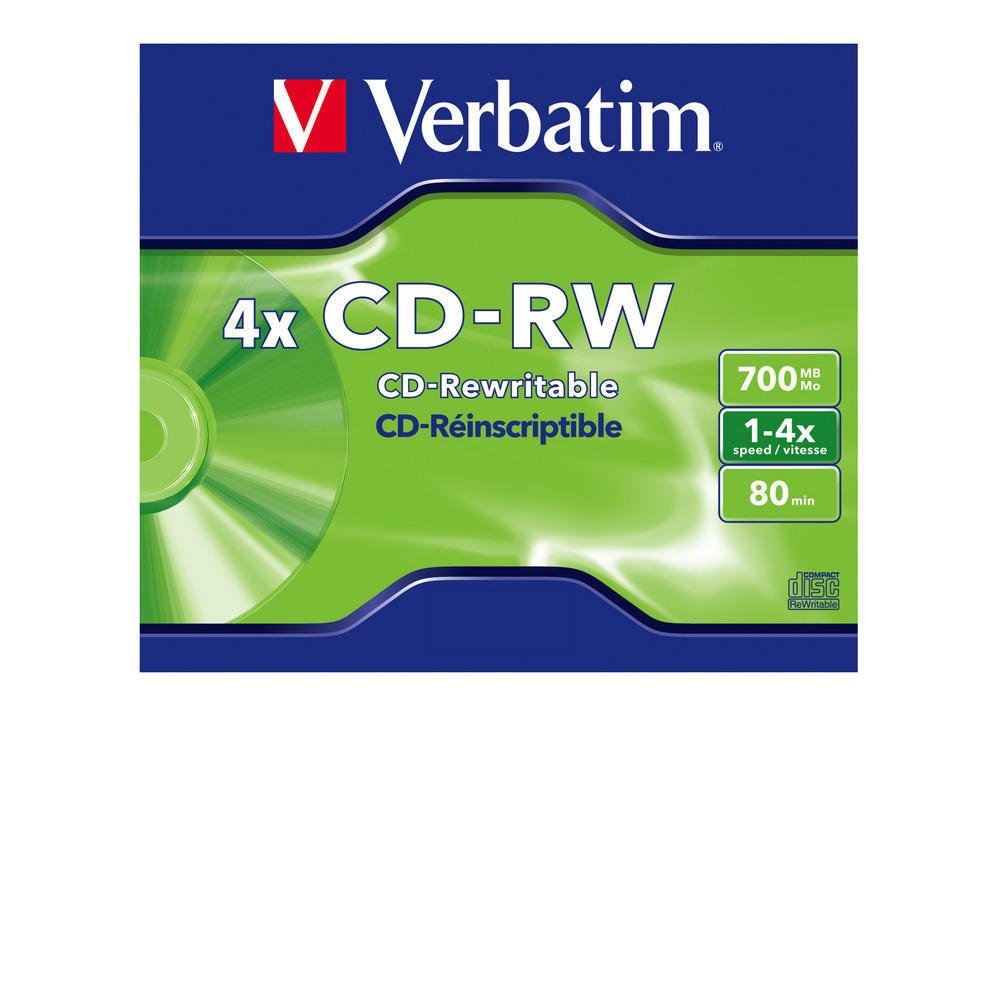 VerbatimMetal Azo Datalife+ CD-R/CD-RW Media Blank 700 MB