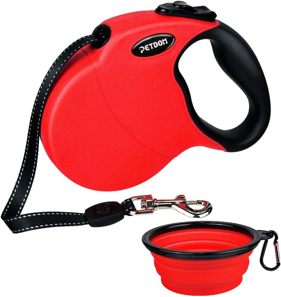 Pet Hair Remover Brush - Integrated Sturdy Handle Double Sided with Self-Cleaning Base - Dog Cat Fur & Lint Removal for Clothes, Couch, Furniture (Red)