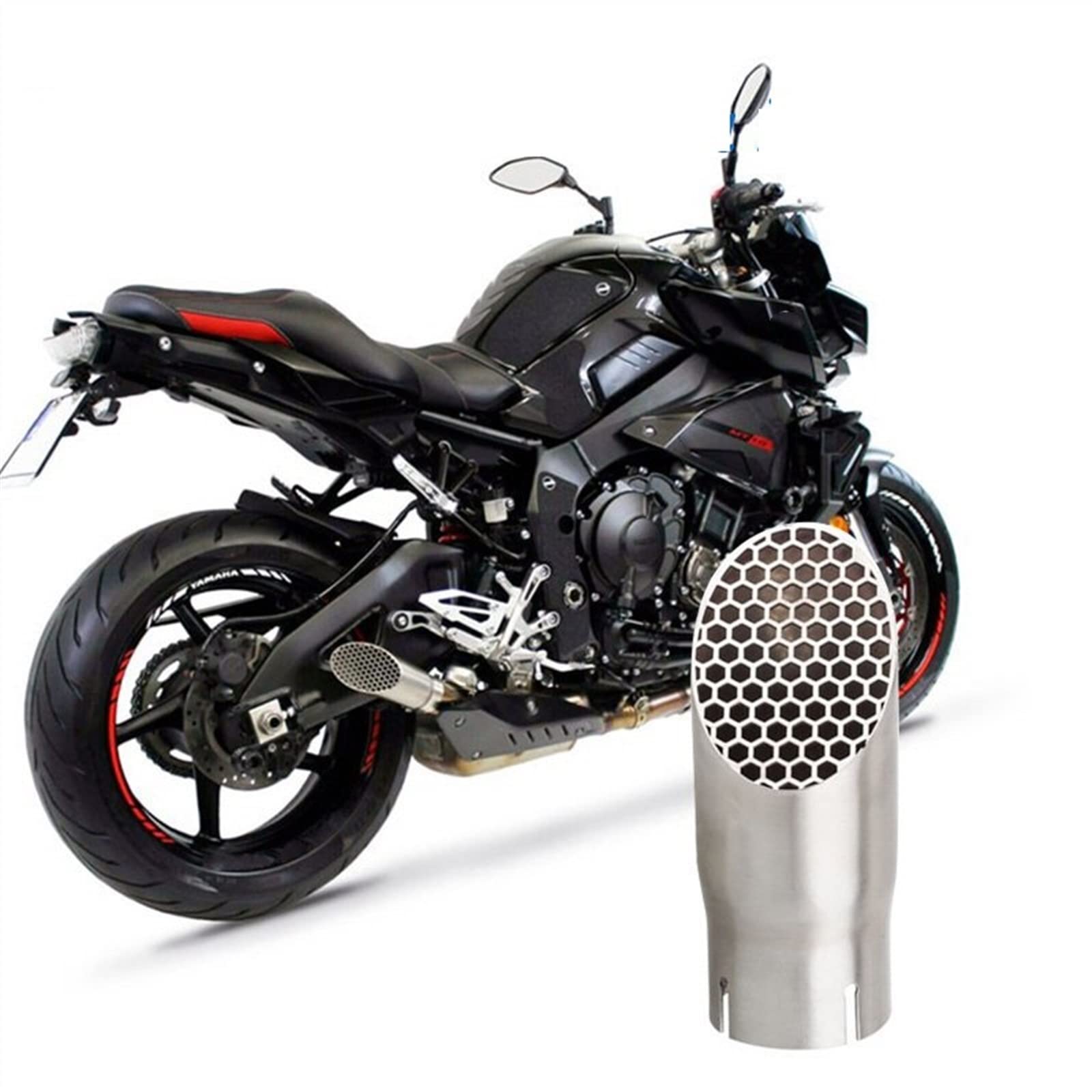 Amazon.co.jp: 車の排気テールエンドパイプ ヤマハ YZF R1 MT-10 MT10 