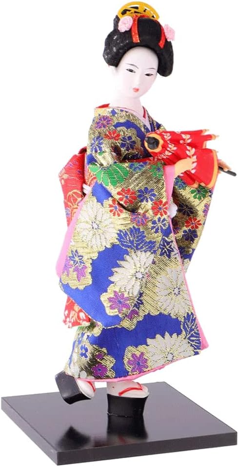 AAPIE Japanese Geisha Doll Colourful Collectibles Figurines Japanese Geisha Kimono Doll Sculpture Handicrafts