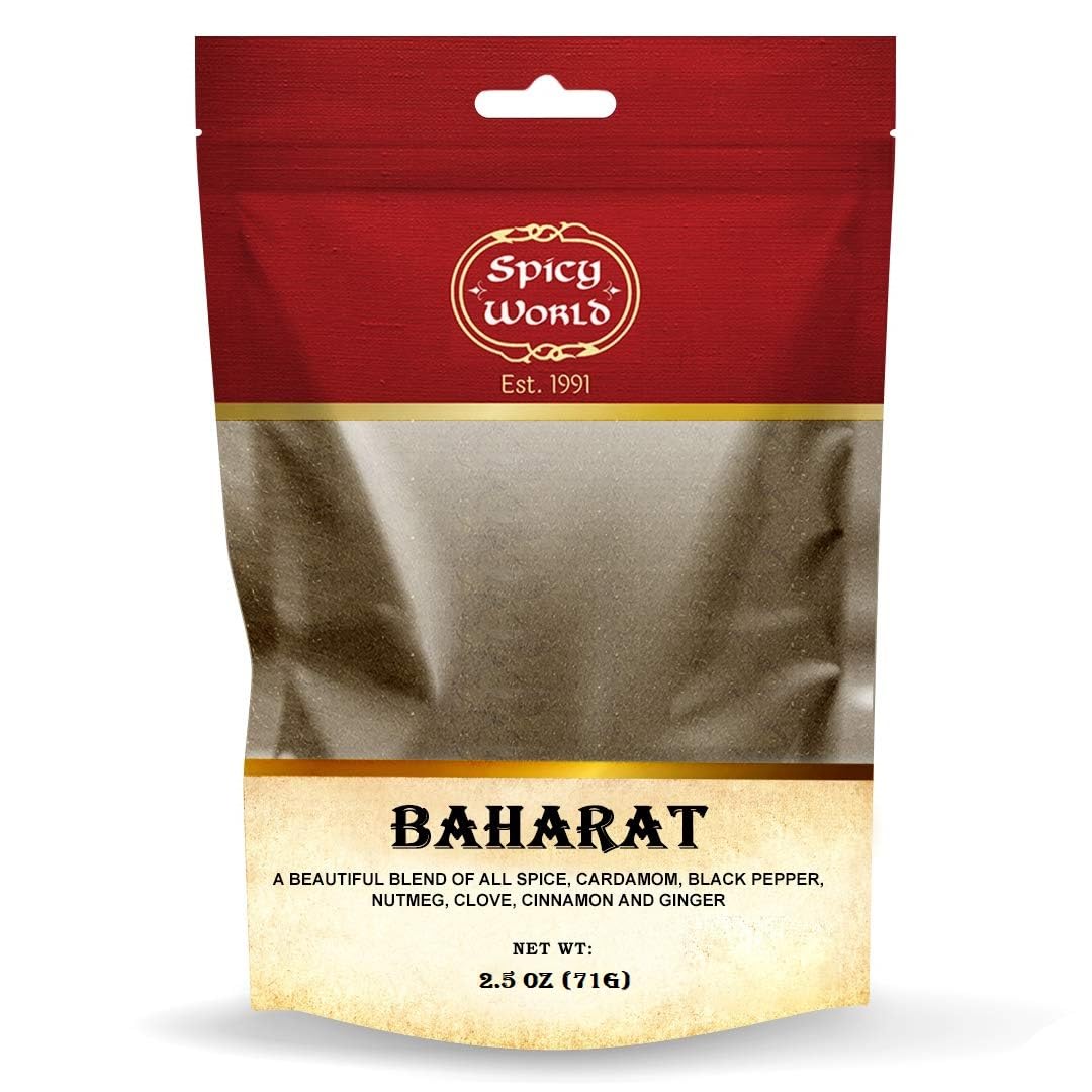 Spicy World Baharat Spice Blend 2.5 Ounce Bag - Middle Eastern Mixed Spices Seasoning - No Additives No Preservatives No Fillers