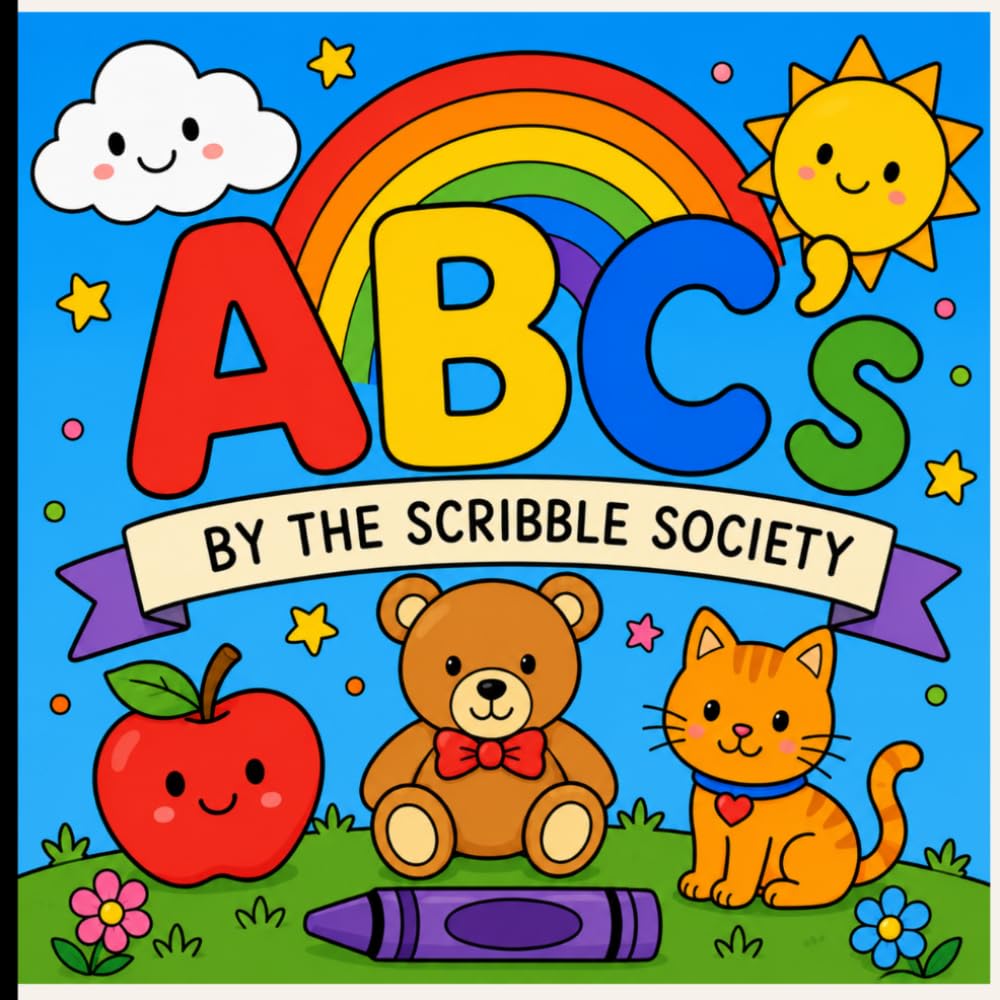 ABC Alphabet Coloring Book: Learn the Letters A–Z Through Fun Coloring Pages with Animals, Objects, and Simple Illustrations