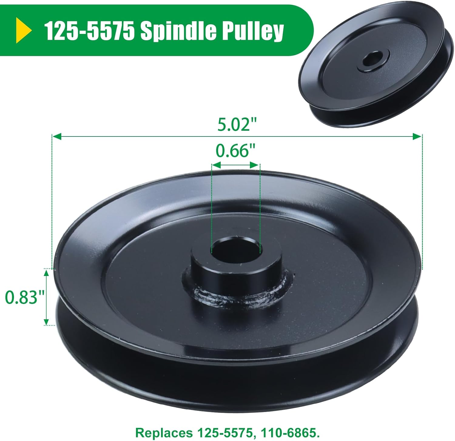 3 Pack 139-3214 Spindle Assembly with 125-5575 Pulley 106-2175 Flat Idler Pulley Replaces Toro 121-0751 Spindle Assembly 117-7439 117-7267 132-9420 for Toro 50 inch SS5000 MX5060 MX5000 Mowers
