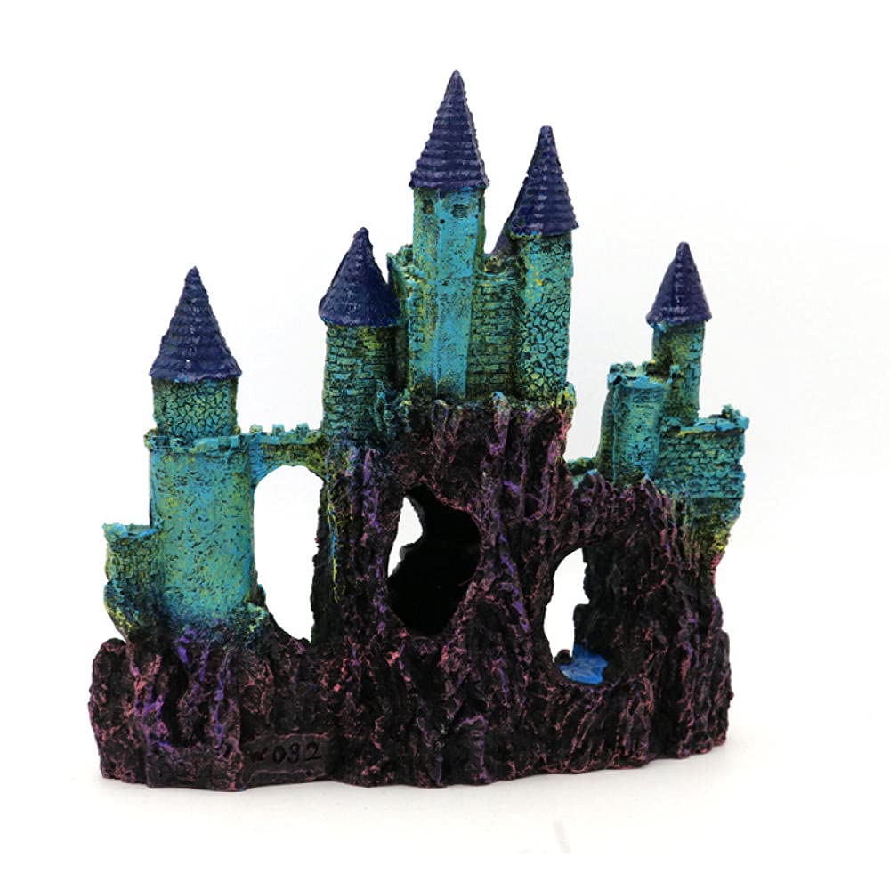 Decorazione dell'acquario Decorazione dell'acquario Acquario Decorazione del paesaggio Artificiale Grande castello Ornamenti Acquario Decorazione del paesaggio Decorazione del paesaggio Accessori for